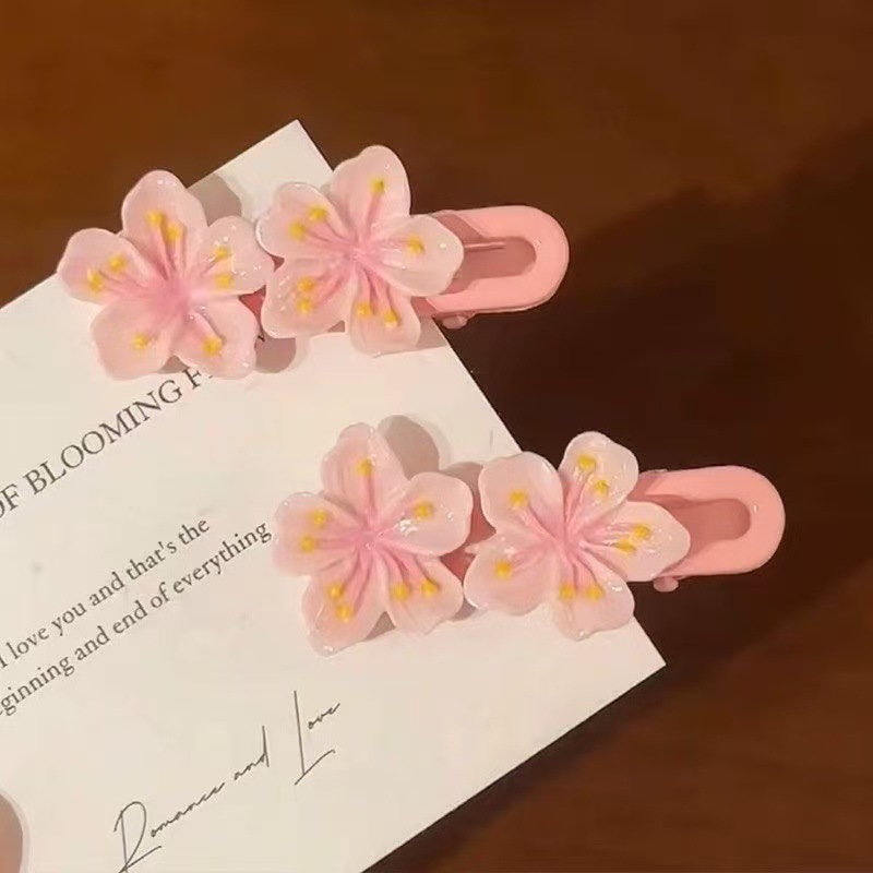 DT6042 핑크 더블 벚꽃 파인 웨이브