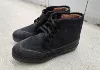 Rubber black cotton shoes