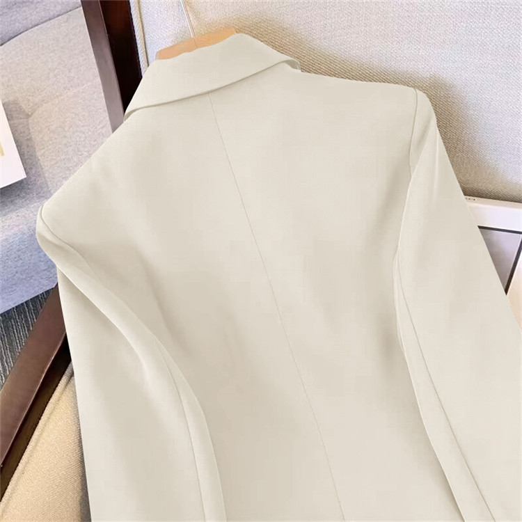 Abbigliamento da donna Giacca da abito beige temperamento per donna 2024 primavera nuova tendenza dea piccolo abito casual_voghion.com