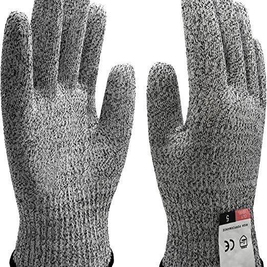 现货五级防割手套厨房HPPE防划伤玻璃切割安全防护园艺工作可定