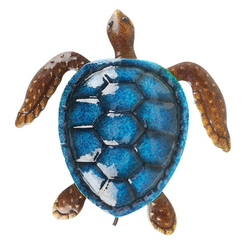 Decoraciones de Pared con Forma de Tortuga Coloridas con Temática Animal, Decoración Interior Creativa, Arte de Pared, Arte en Hierro, Estilo Pastoral, Gran Venta Transfronteriza.