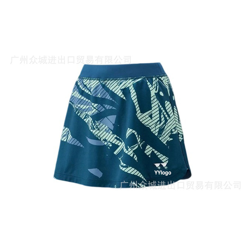 YY夏羽毛球服速乾男性半袖女性服小飛袖国羽大試合服半ズボンスカート通気印字|undefined