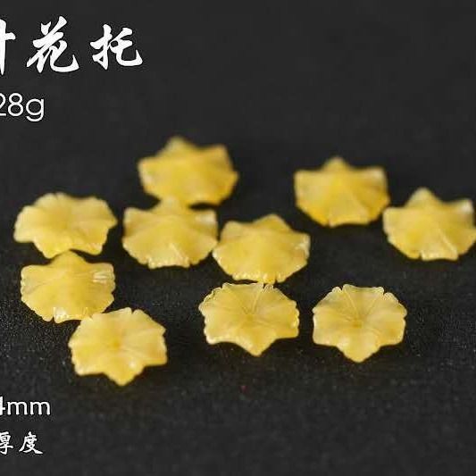 蜜蜡桶珠隔珠散珠桶珠回纹珠鼓珠老型瓜珠雕刻珠子手串手链