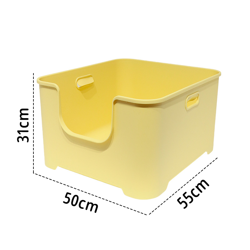 Lavabo para gatos, inodoro para gatos anti-salpicaduras de gran tamaño, lavabo de arena para gatos abierto gigante, caja de arena para gatos extra grande, pala de arena para gatos gratis
