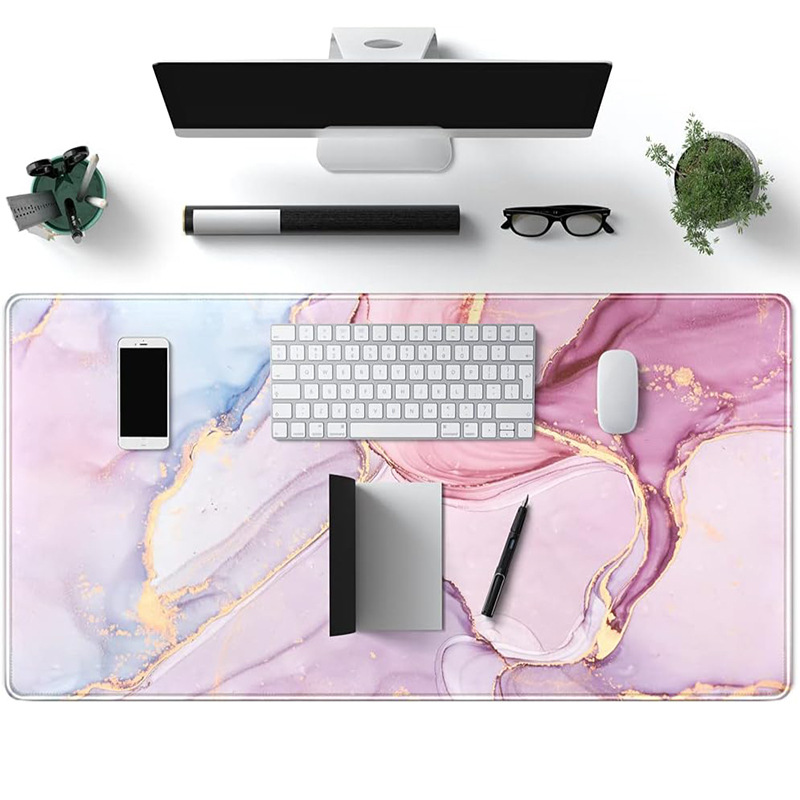 Alfombrilla de ratón con diseño de mármol estilo nórdico, antideslizante, ideal para oficina o escritorio