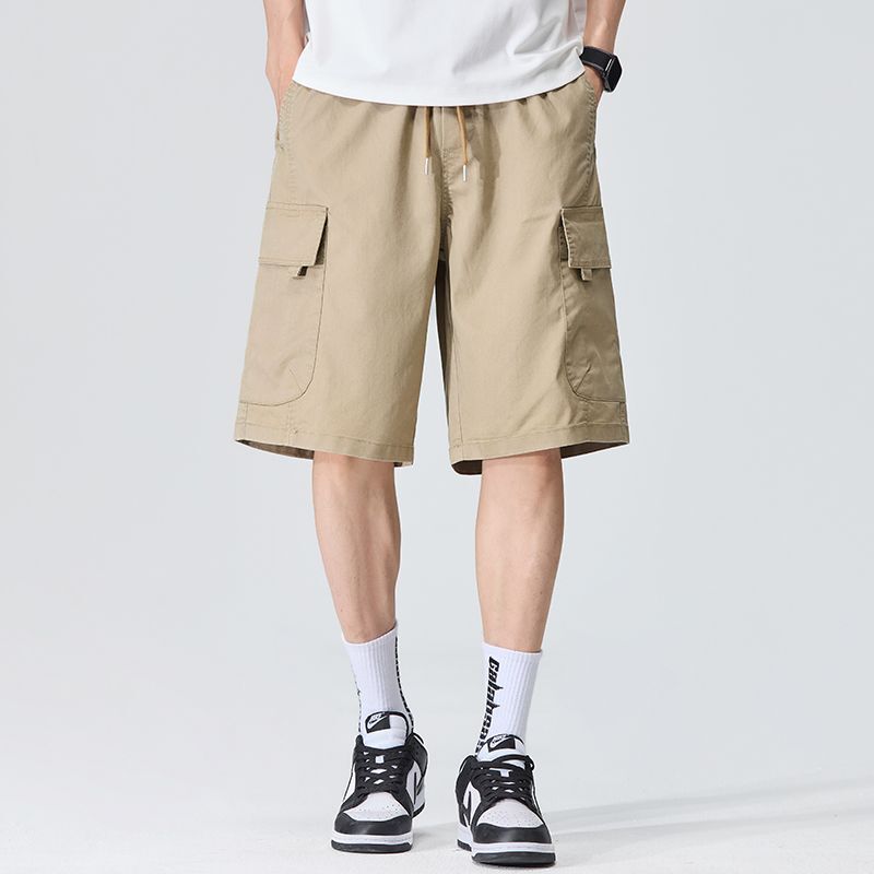 Danbaoni | Summer American-Style Multi-Pocket Work Shorts for Men, Loose Lyocell Five-Point Pants, Trendy Casual Pants.