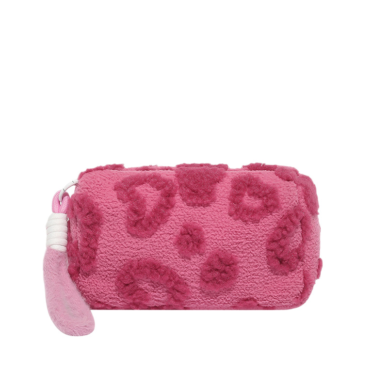 Ins dulce chica peluche de gran capacidad lindo bolsa de almacenamiento de cosméticos bolsa de viaje portátil bolsa de almacenamiento de viaje lavado