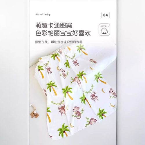 Newborn baby wrap sheet Newborn baby delivery room pure cotton swaddling cloth wrap spring and summer thin 0-3 month wrap