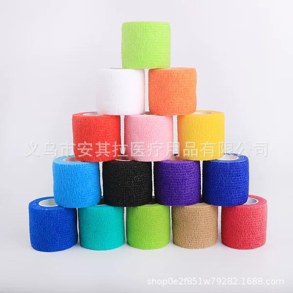 Factory direct protective self-adhesive elastic bandage color non-woven self-adhesive sports tattoo finger pet bandage