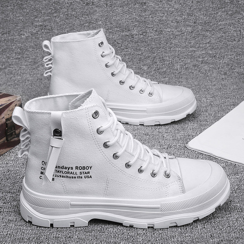 Canvas Shoes for Men 2025 Autumn Fashion High-top Platform Shoes Trendy and Versatile High-top Autumn Casual Shoes Fashion Shoes