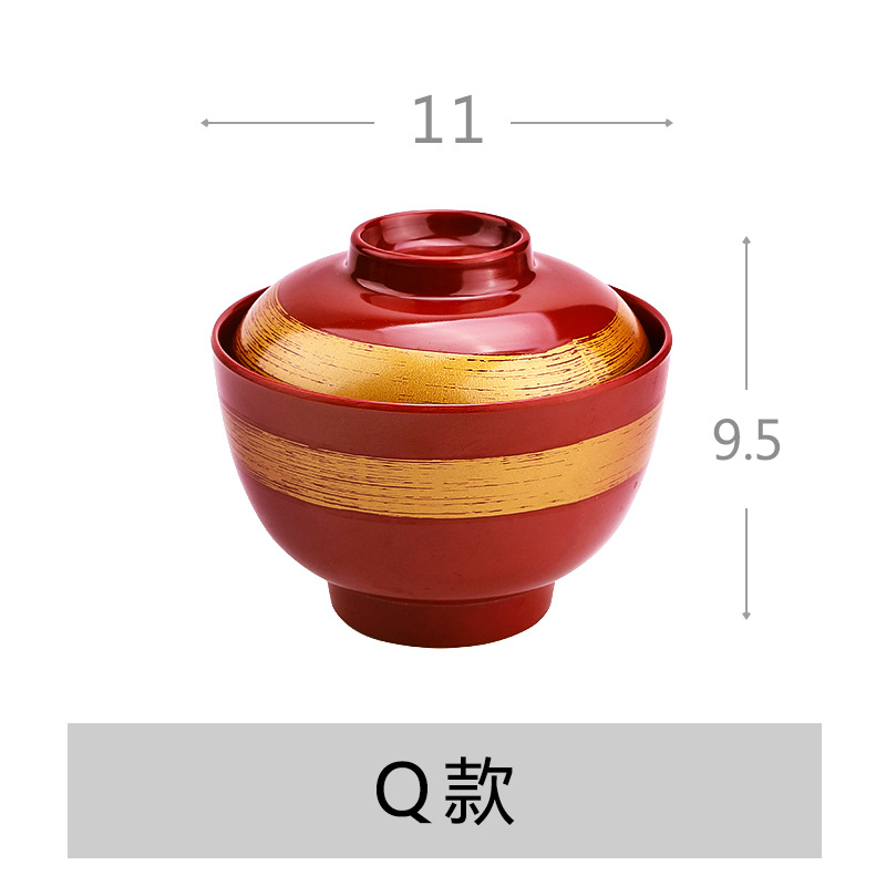 Cuenco de sopa de estilo japonés y coreano Cuenco de sopa de estilo japonés con tapa Cuenco de arroz de sopa de estilo japonés Cuenco de inmersión Cuenco comercial Cuenco de sopa de sabor creativo