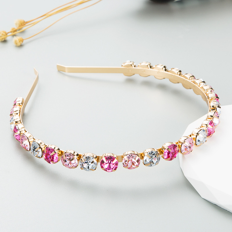 Women's Fashion Geometric Alloy Inlay Rhinestones Hair Band display picture 3