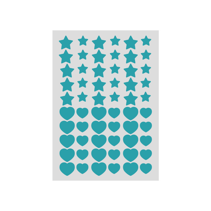 60 스타 하트 여드름 패치 블루