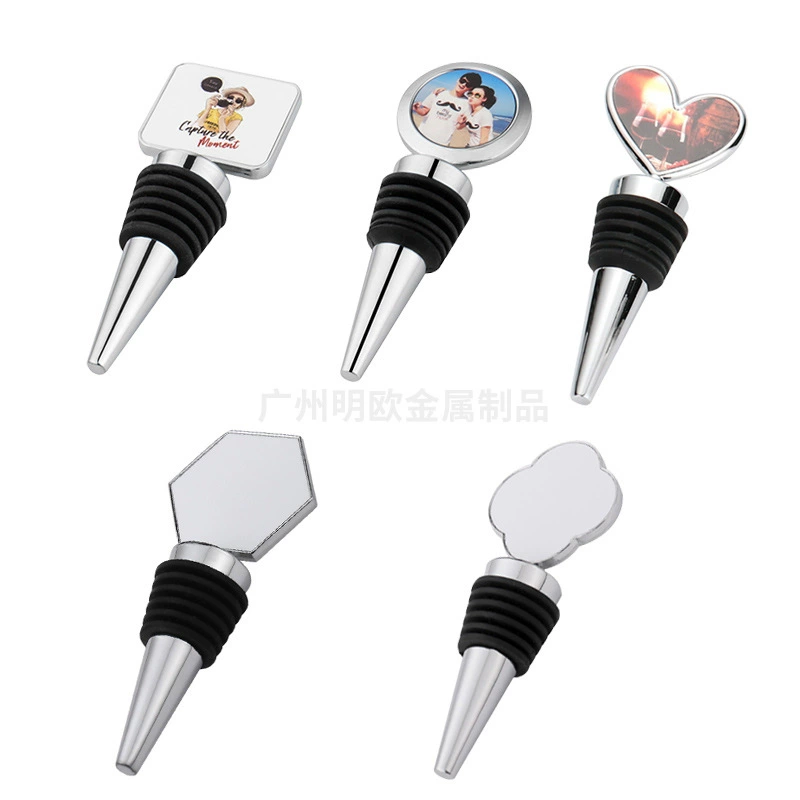 Европейский стиль Креативный бизнес-подарок теплопередача печать Сублимация пустая винная пробка креативная пробка для винной бутылки