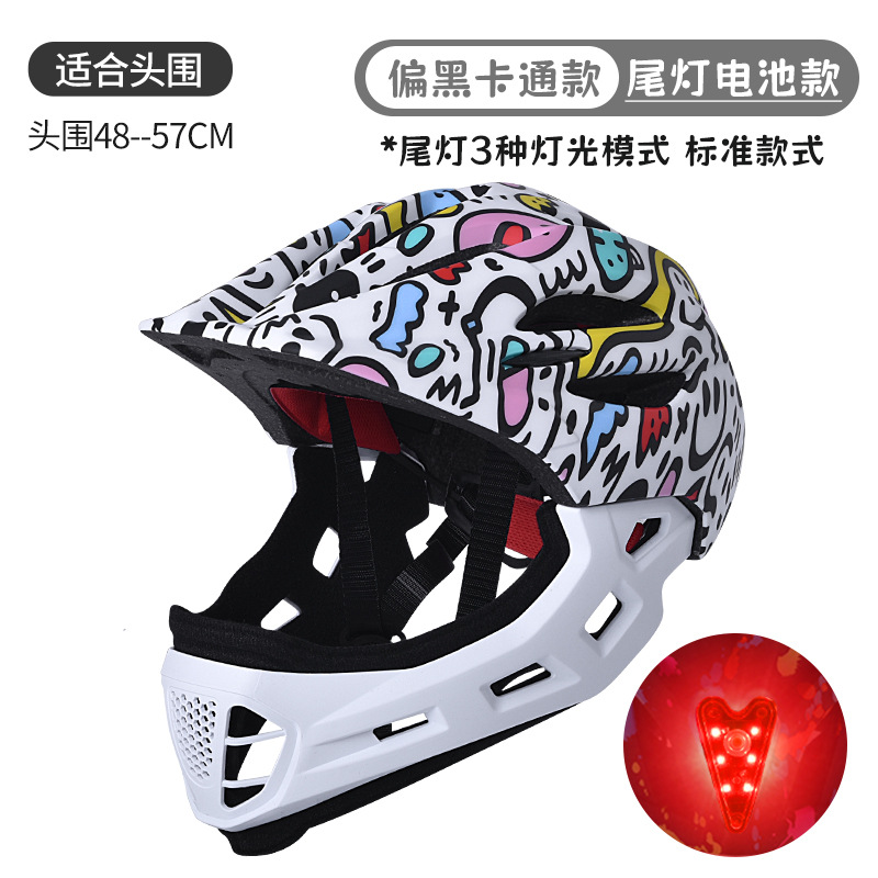 Casco de bicicleta de equilibrio para niños, casco completo, patinaje, sombrero, equipo de montaje, protector, cascos para niños y niñas