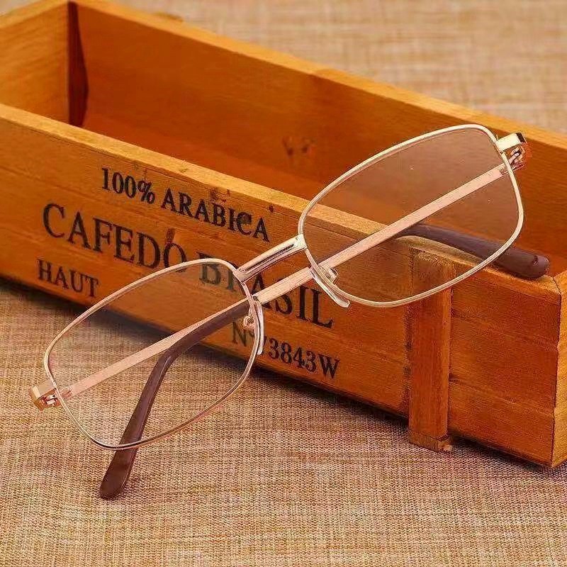 Gafas de lectura para hombres y mujeres, modelos rectos, puestos asequibles, gafas de metal económicas y duraderas, antifatiga, gafas de lectura grandes