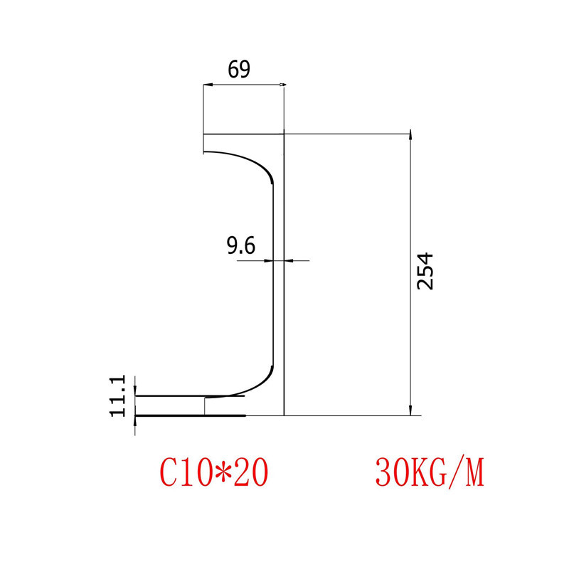 美标槽钢C250*30日照生产批发零售价格