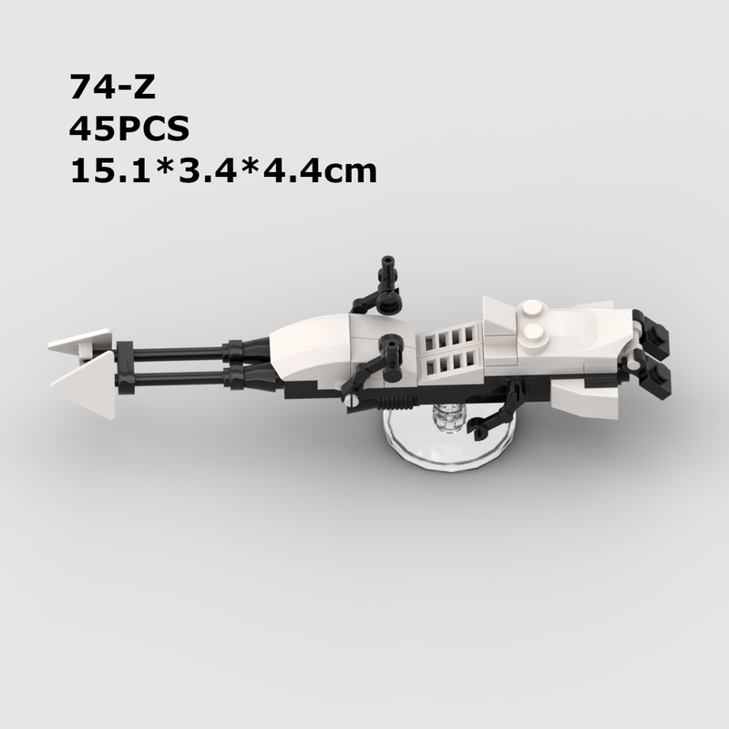 0122Moc Building Blocks Star Wars 74-Z Flying Motorcycle Assembled Kidsren's Toys Starfighter Ornaments 0122Moc Building Blocks Star Wars 74-Z Flying Motorcycle Assembled Kidsren's Toys Starfighter Ornaments