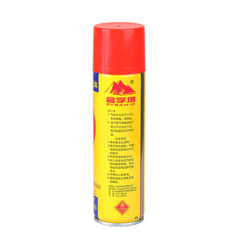 Pyramid Gas 200ML Lighter Refill Can with High-Purity Plastic Nozzle for Lighter Wholesale