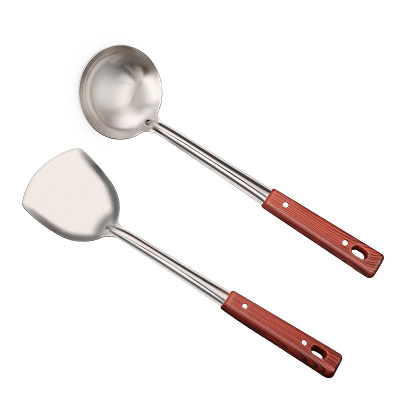 Paleta de cocina de acero inoxidable, cucharas de cocina antiadherentes, cocina de acero inoxidable, cocina de cocina image 4