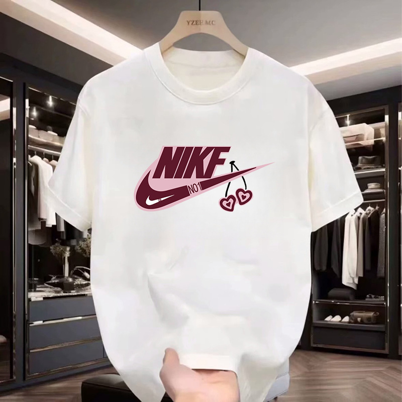 Selección de marcas 1. Área especial de descuento 1. Subvención de 10 mil millones de yuanes 1. Camiseta de manga corta para hombres y mujeres con camiseta de cuello redondo suelta y pesada