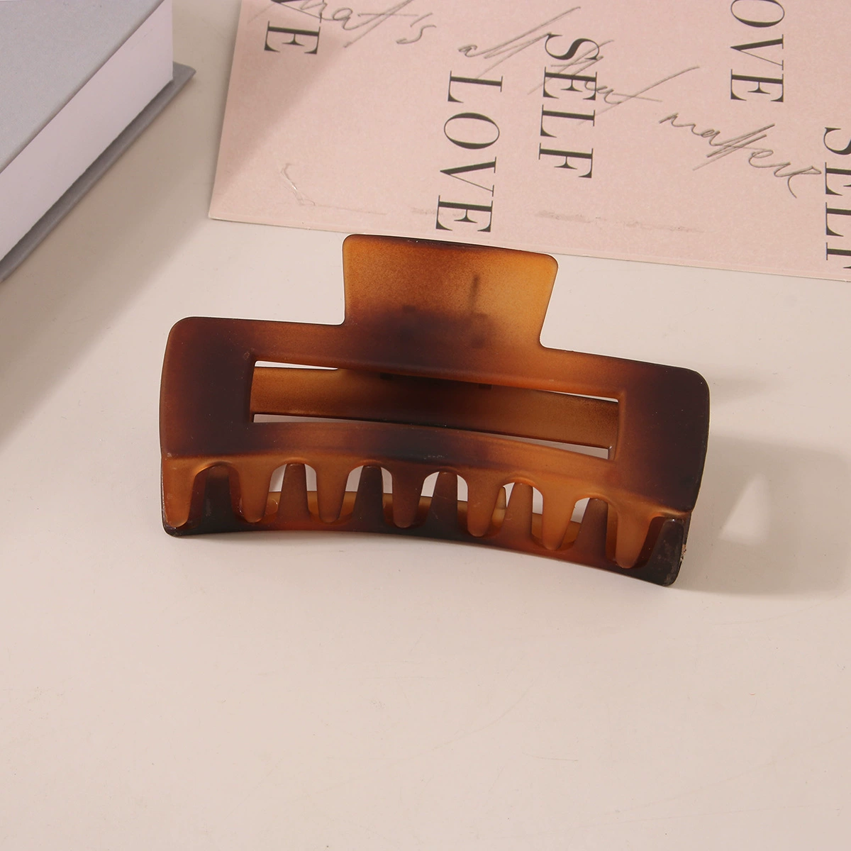 (Cross-border trading), rectangular matte crab pin, big shark, hairgrip, Amazon, simple and elegant design