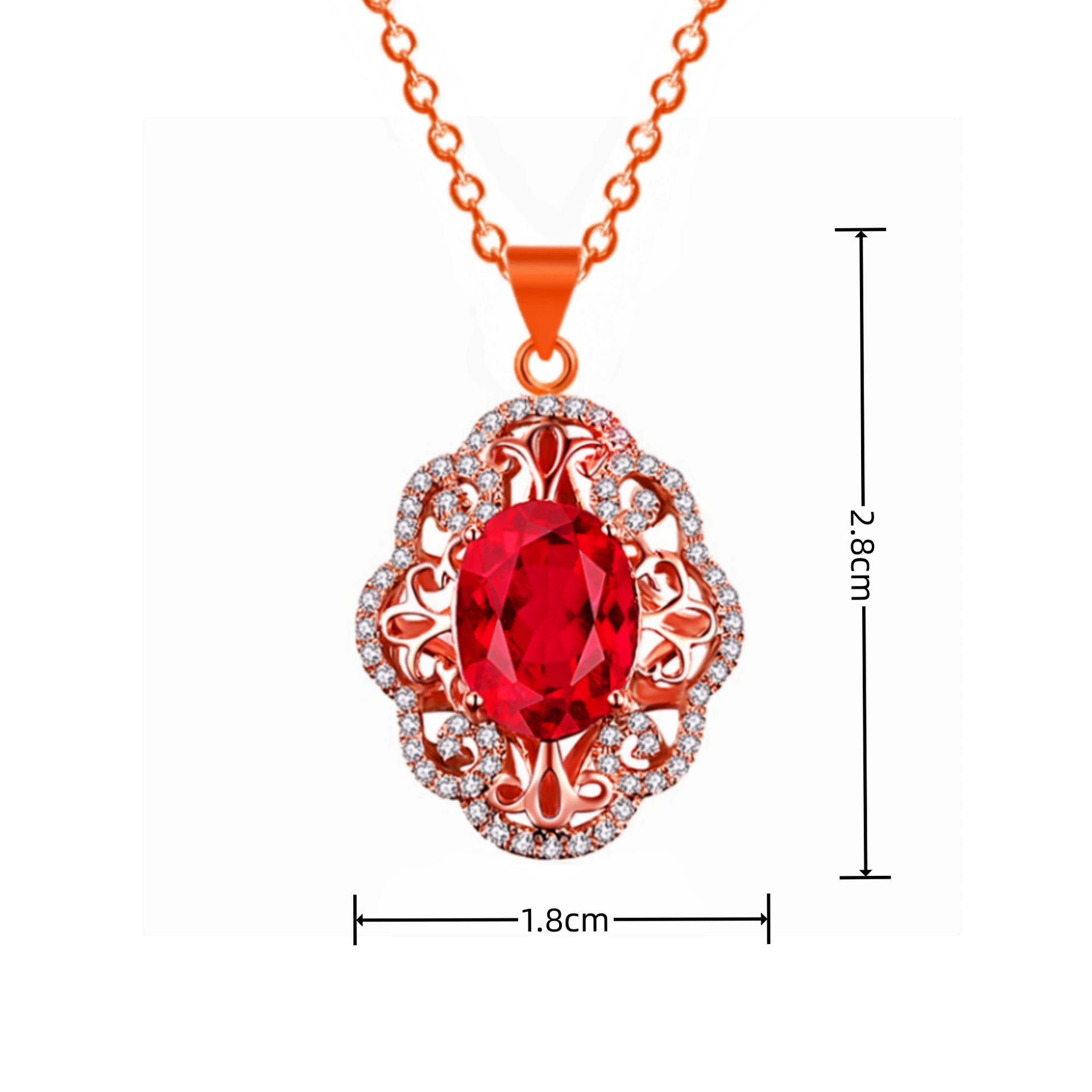 Модный sapphire кулон, украшенный цветами, с драгоценным камнем