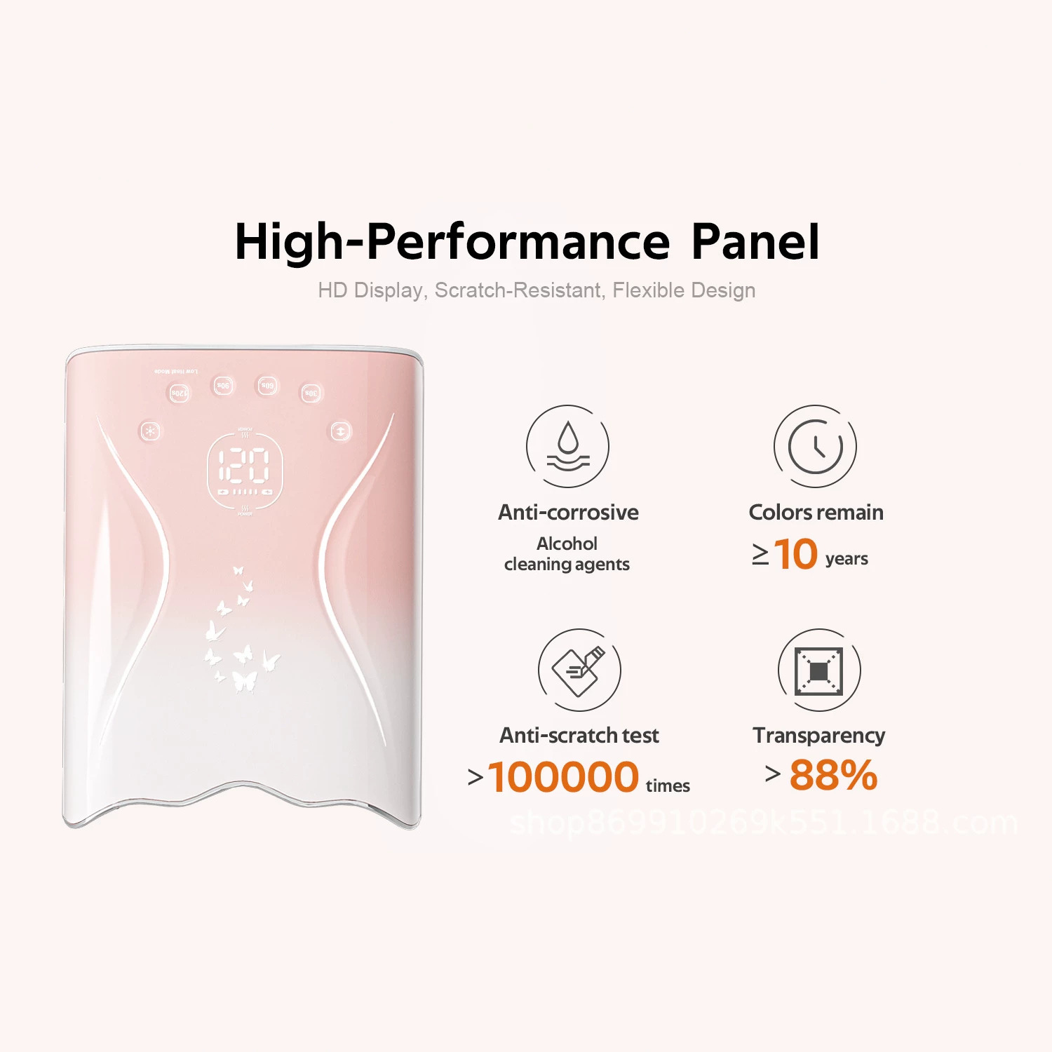 Lámpara de manicura de alta potencia 115w secado rápido esmalte de uñas lámpara de horneado máquina de secado no negro mano de manicura lámpara