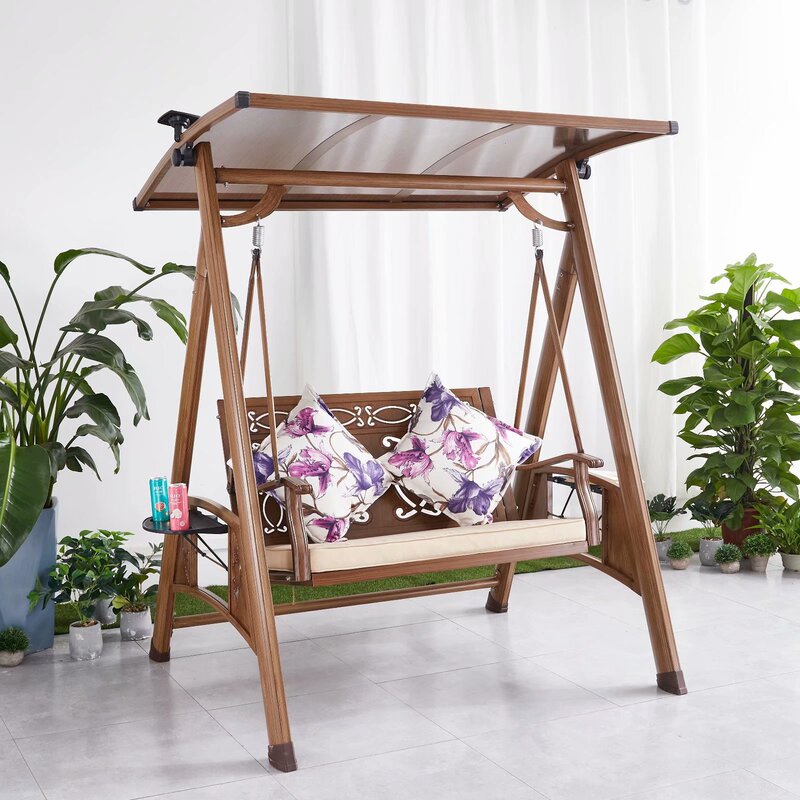 卸売アルミ合金ブランコ屋外庭ハンモック家庭用別荘ベランダ屋外ガーデンテラスレジャーロッキングチェア|undefined