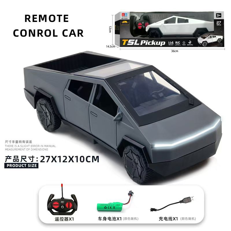 Tesisebo pickup control remoto coche de juguete grande resistente a caídas coche de carreras de cuatro vías coche deportivo coche de juguete para niños al por mayor