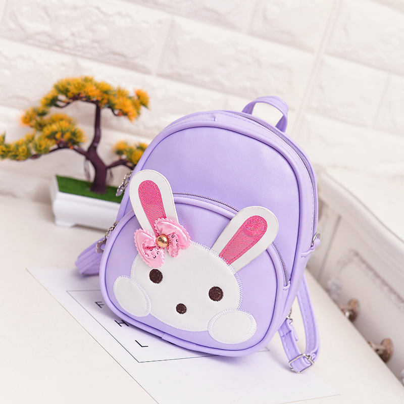 Versión coreana para niños de moda mini mochila princesa niña linda mochila de cuero jardín de infantes dibujos animados salida pequeña mochila escolar