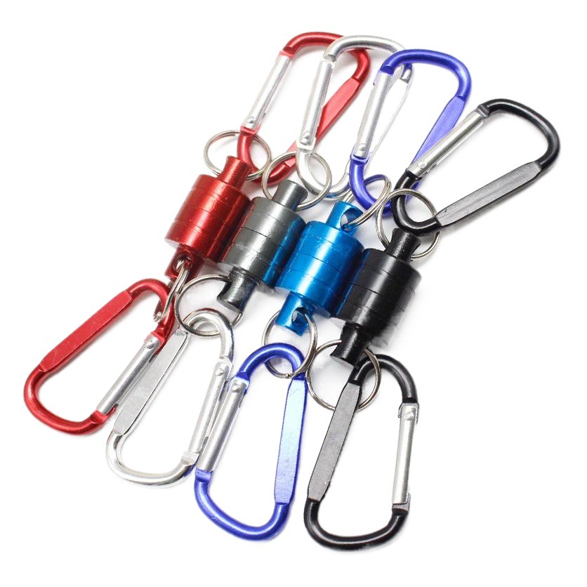 Hebilla magnética mosquetón magnético hebilla portátil pesca al aire libre montañismo cuerda perdida inalámbrica