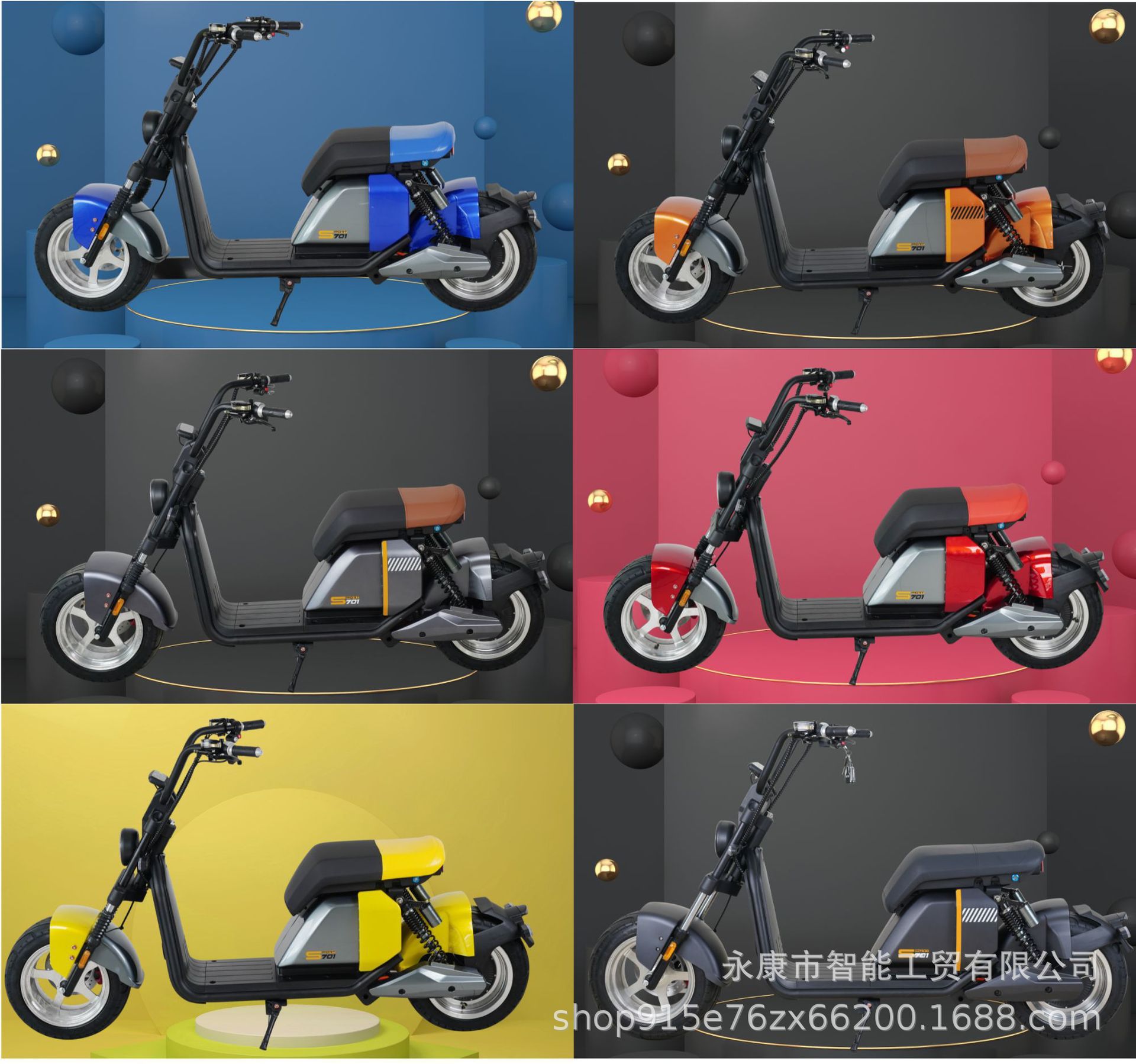 New Cross-Border Export Harley Electric Vehicle S701Eec60V Harley Motorcycle Electric Scooter Wholesale