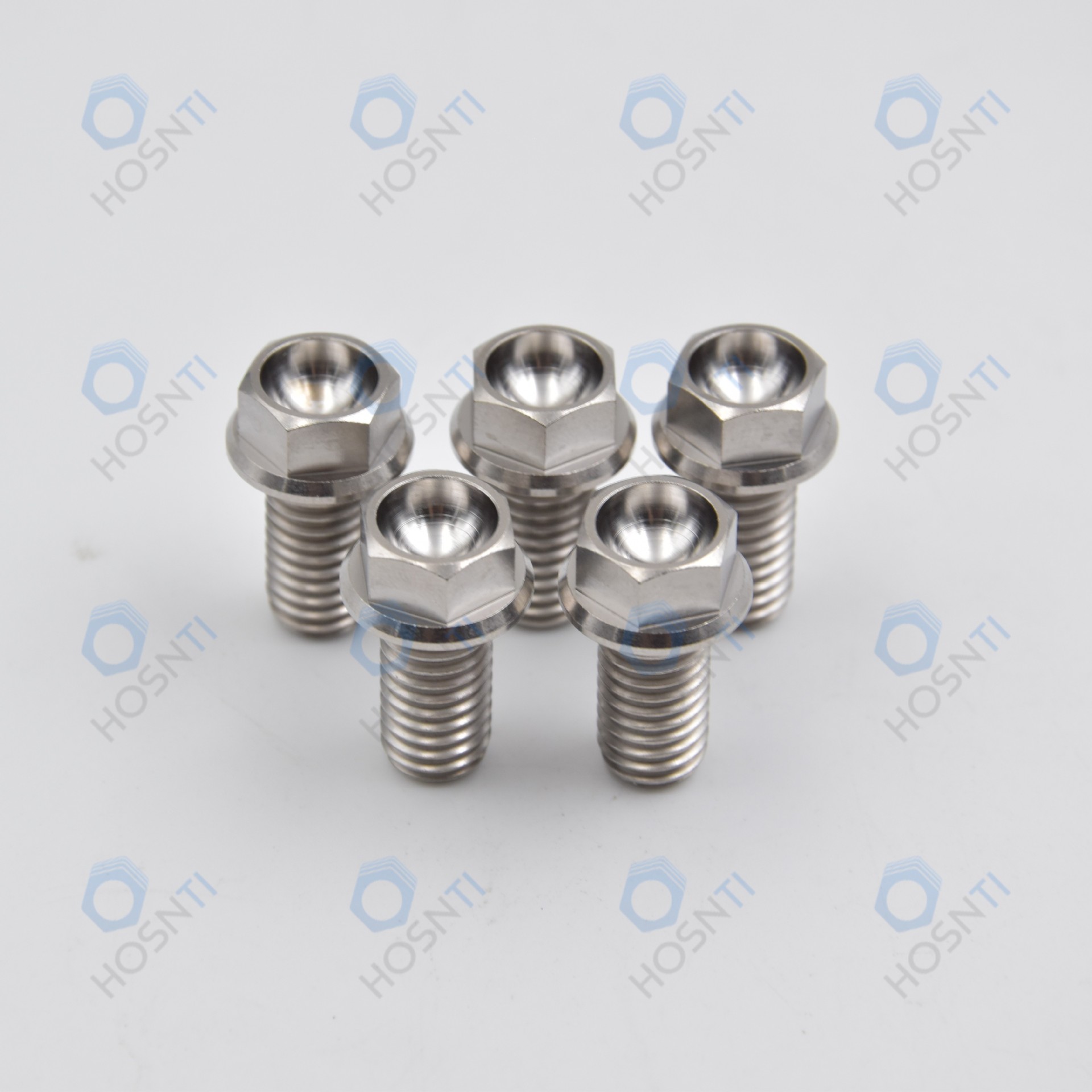 宝鸡厂家供应钛合金外六角大法兰头螺栓减震钛螺栓非标钛紧固件