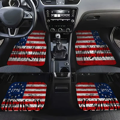 Avtomobil döşəmə paspasları — Dirt-Resistant, Wear-Resistant, Anti-Scratch Mats - x-car-floor-mat-52-3344cm-crystal-velvet-dot-plastic-bottom-two-piece-pack