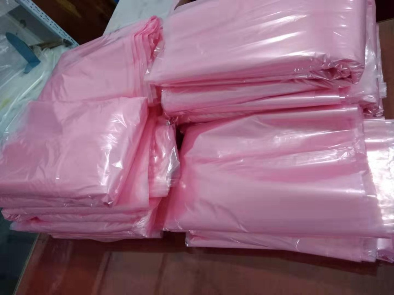 大型抗静电PE袋平口袋内衬袋垫箱袋内袋防尘袋粉红色汽车配件袋