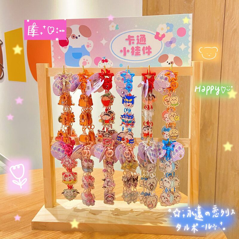 Three Series of Cartoon Pendants (Free Shelf for Those with 96 Pieces) Student High-Looking Bag Decoration Mobile Phone Pendants Three Series of Cartoon Pendants (Free Shelf for Those with 96 Pieces) Student High-Looking Bag Decoration Mobile Phone Pendants