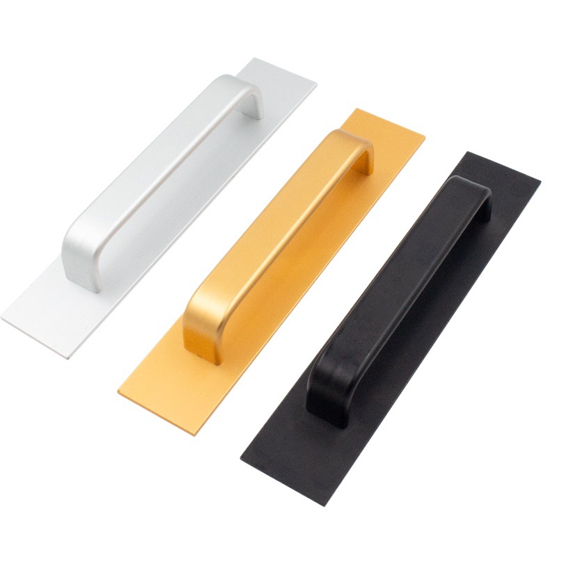 Puerta sin perforaciones y manija de la ventana Puerta de aleación de aluminio puerta de madera ventana balcón puerta corredera de vidrio superficie autoadhesiva montada manija pequeña