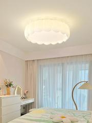 Full Spectrum Eye-Caring Master Bedroom Lamp Modern Minimalist Feather Lamp Cream Style Guangdong Zhongshan Lighting Living Room Ceiling Lamp