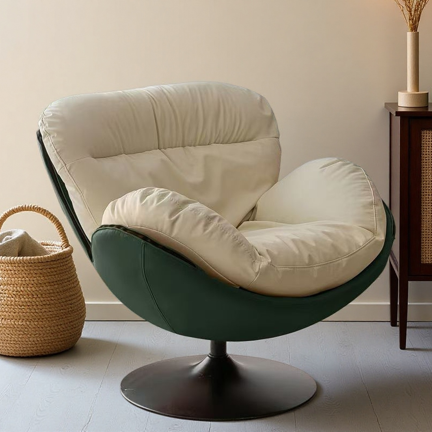 Same-Day Delivery Single Swivel Sofa Chair Modern Simple Home Living Room Balcony Bedroom Leisure Light Luxury Lazy Sofa