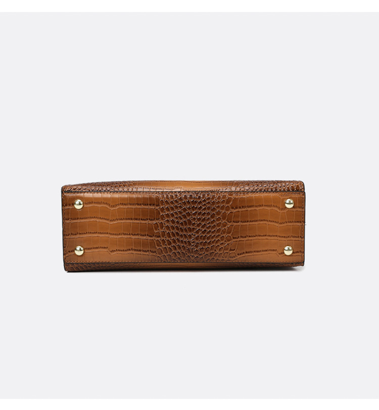 1325g Weight Polyester Lining Material Sewing Thread Fashion Element Zipper Closure Type Double Handle , Sling Strap Strap Type Crossbody Bag Bags Type Casual, Business, Daily Occasion Pu Leather Material Crocodile Pattern All Seasons Season Women's Gender Elegant Style Square Shape Women's Pu Leather Crocodile Elegant Sewing Thread Square Zipper Crossbody Bag 9