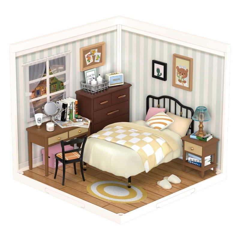 Ruozhiluo Super World dormitorio DIY Cottage 3D rompecabezas tridimensional modelo de Casa bloques de construcción juguetes de regalo hechos a mano