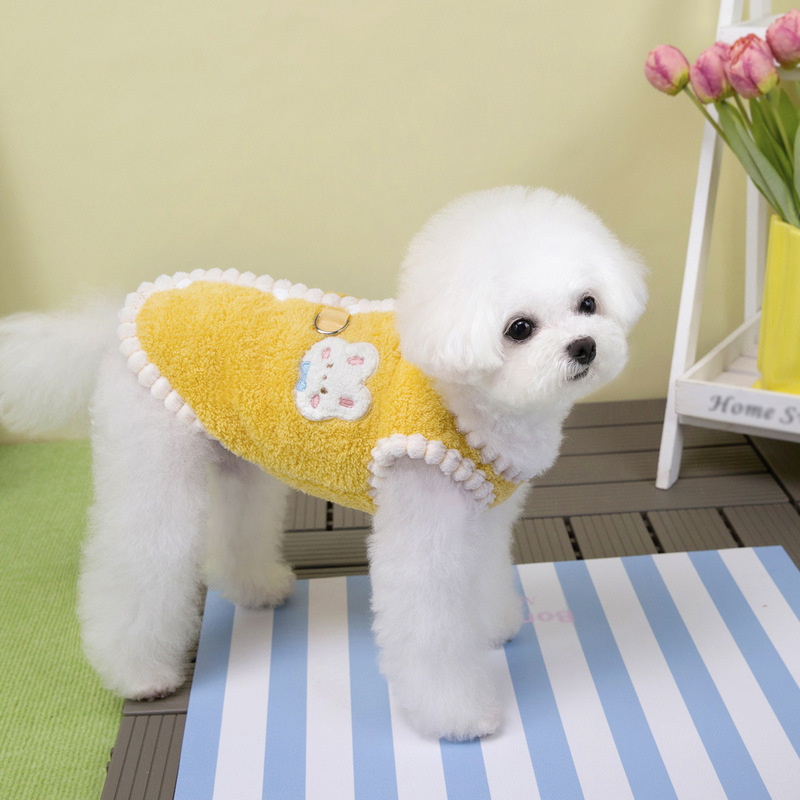 宠物服装小型犬狗衣服猫咪秋冬保暖舒适新款批发25雪尼尔绒背心|undefined
