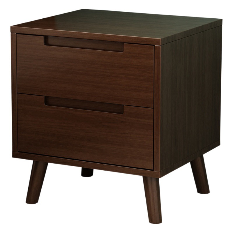 Mesita de noche nórdica de madera maciza, armario de almacenamiento moderno para dormitorio totalmente equipado, mesita de noche de estilo japonés, pequeño apartamento
