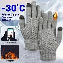 Y 37258 Touch Screen Gloves Winter Couple Knitted Warm