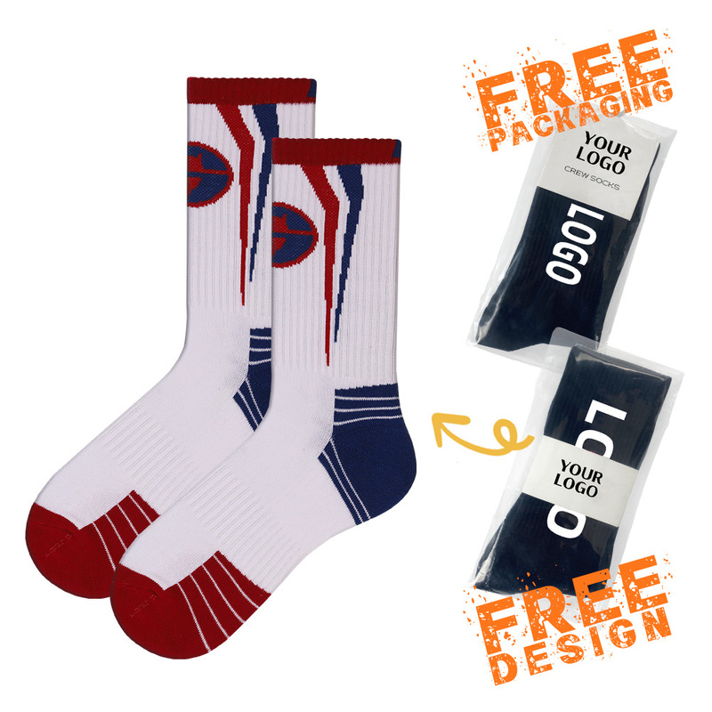 Customized Logo Text Company Gifts Men's and Women's Sports Pure Cotton Socks for Men and Women Customized Flow Chart Illustration