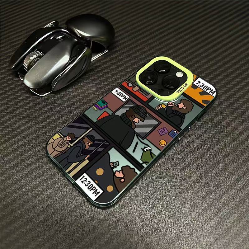 Los fragmentos de vida son adecuados para la carcasa del teléfono móvil Apple 16Promax, carcasa de gas personalizado iPhone15/14/13 Europa y América 12