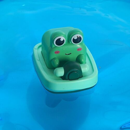 Summer toys hot sale little yellow duck propeller sailing baby bath play water bathroom floating wind-up toy