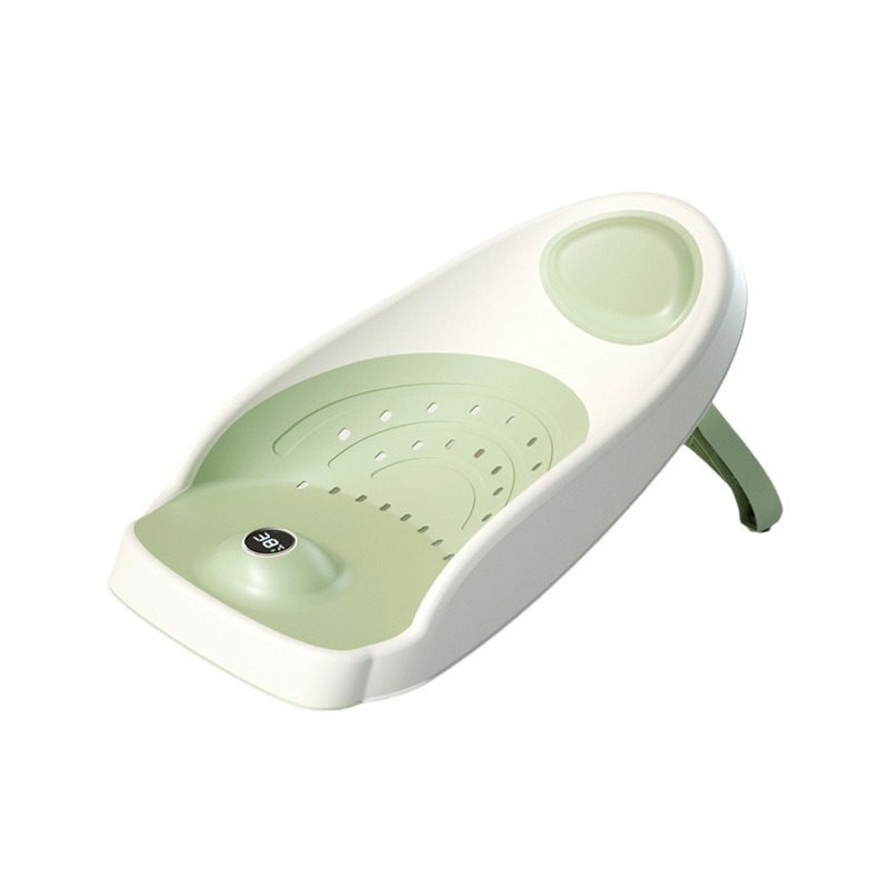 Soporte de baño de bebé con sensación de temperatura, soporte de baño de bebé, soporte de baño de red de baño para recién nacidos antideslizante, soporte de baño para sentarse y acostarse transfronterizo