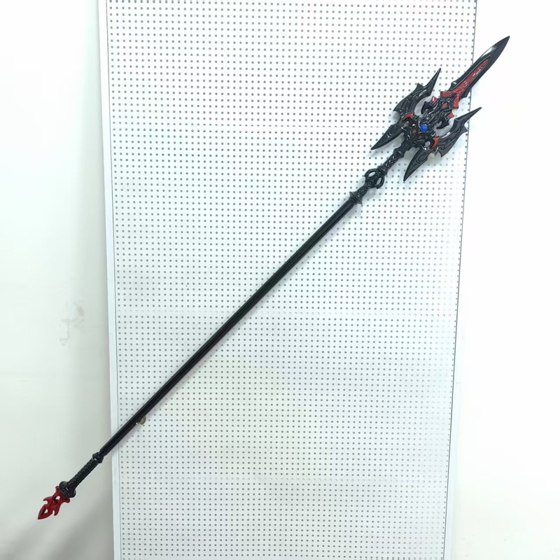 スリーゲイム兵器周辺機器 190 センチメートル延長 PU ルブフアントゥエン画戟双月画戟武器モデル小道具プラスチック|undefined